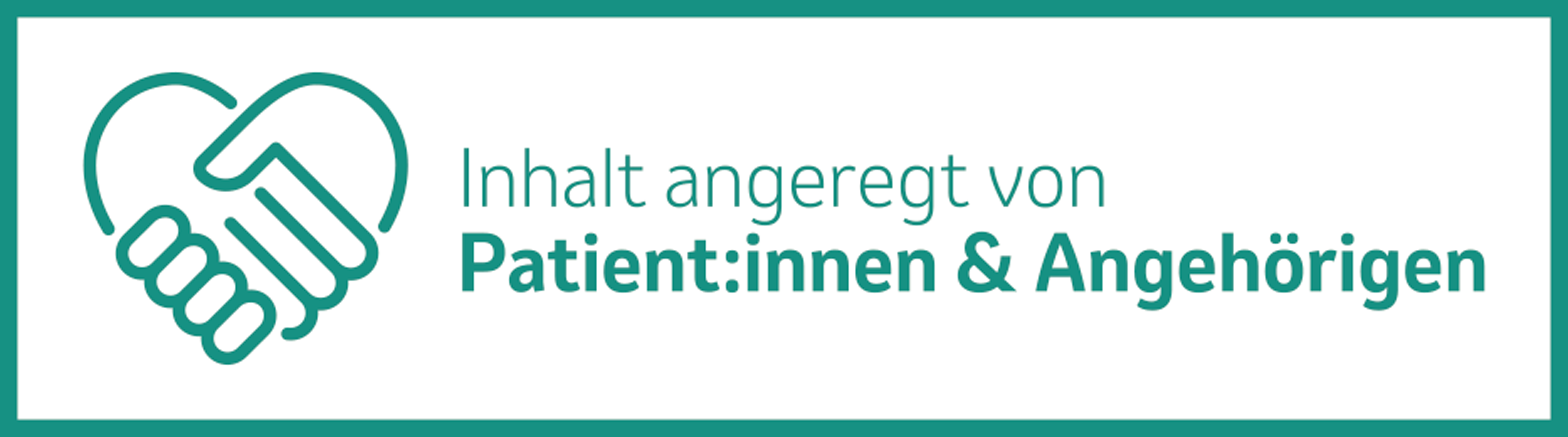 Inhalt angeregt von Patientinnen und Patienten